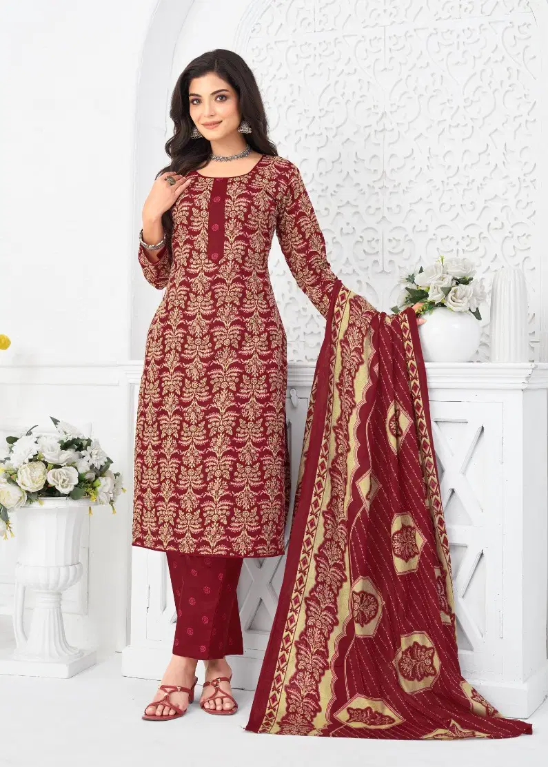 17897346091771101537 Darmi Vaani Vol 2 Cotton Printed Fancy Dress Material - Image 1