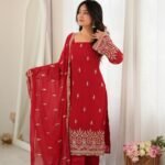 Heavy Faux Georgette Beads Work Salwar Suit – Ready to Wear