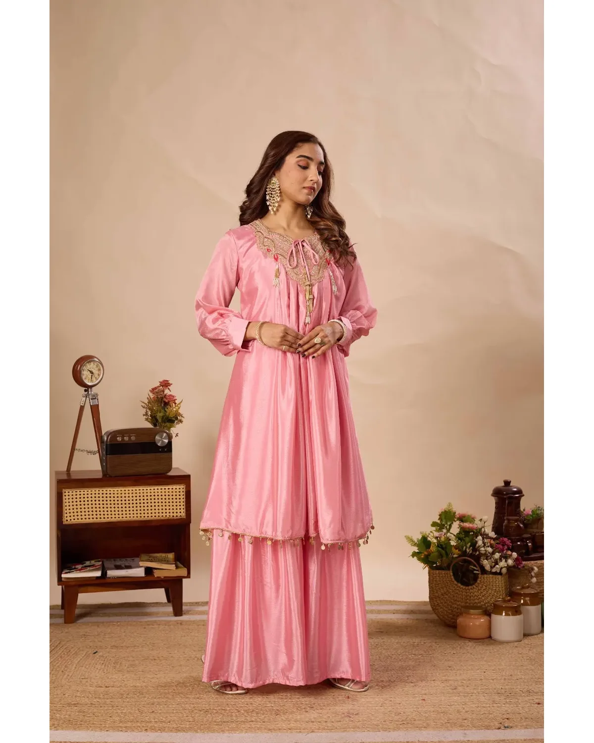 00000023-PHOTO-2026-10-03-11-40-47 LFH BE DN 434 Chinon Kurti Sarara Set - Image 1