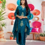 RO19535 Fandy 3 Piece Embroidered Suit Set