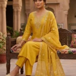 RO19603 New Designers Kurti Pant Dupatta Set