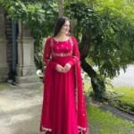 RO19601 Fox Georgette Gown Dupatta Set