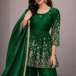 LFH VLM DN 300 Designer Party Wear Top Palazzo Dupatta Set