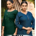 BNK2713 Roma Silk Embroidered Kurti Pant Set