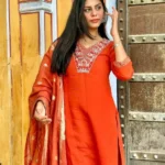 Roman Silk Top Pant and Dupatta Set