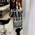 Muslin Silk Printed Kurti and Rayon Pant Set