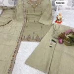 Simran Pali Silk Embroidered Suit Set