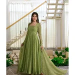 RO19524 Salsa Silk Gown Pant Dupatta Set