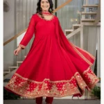 Rangoli Crush Embroidered Anarkali Suit