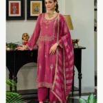 Viscose Simar Embroidered Set
