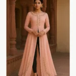 Georgette Sequin Zari Gown Set