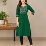 Reyon Slub Digital Print Kurti
